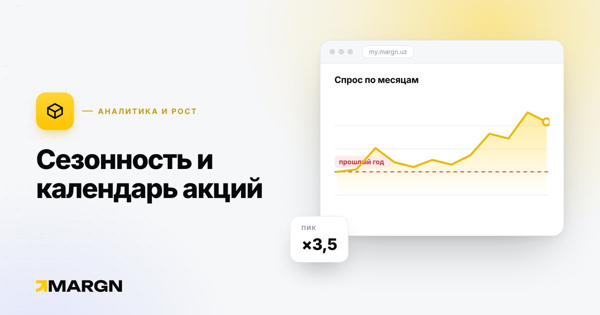 Seasonality on Uzum: sales calendar and preparation plan